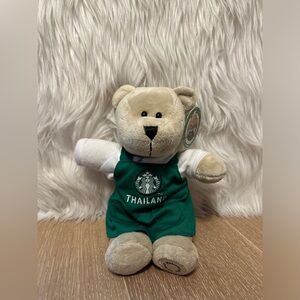 Starbucks Thailand Barista Bearista Bear 2017 Green Apron